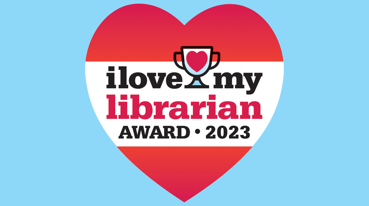 i love my librarian award logo.