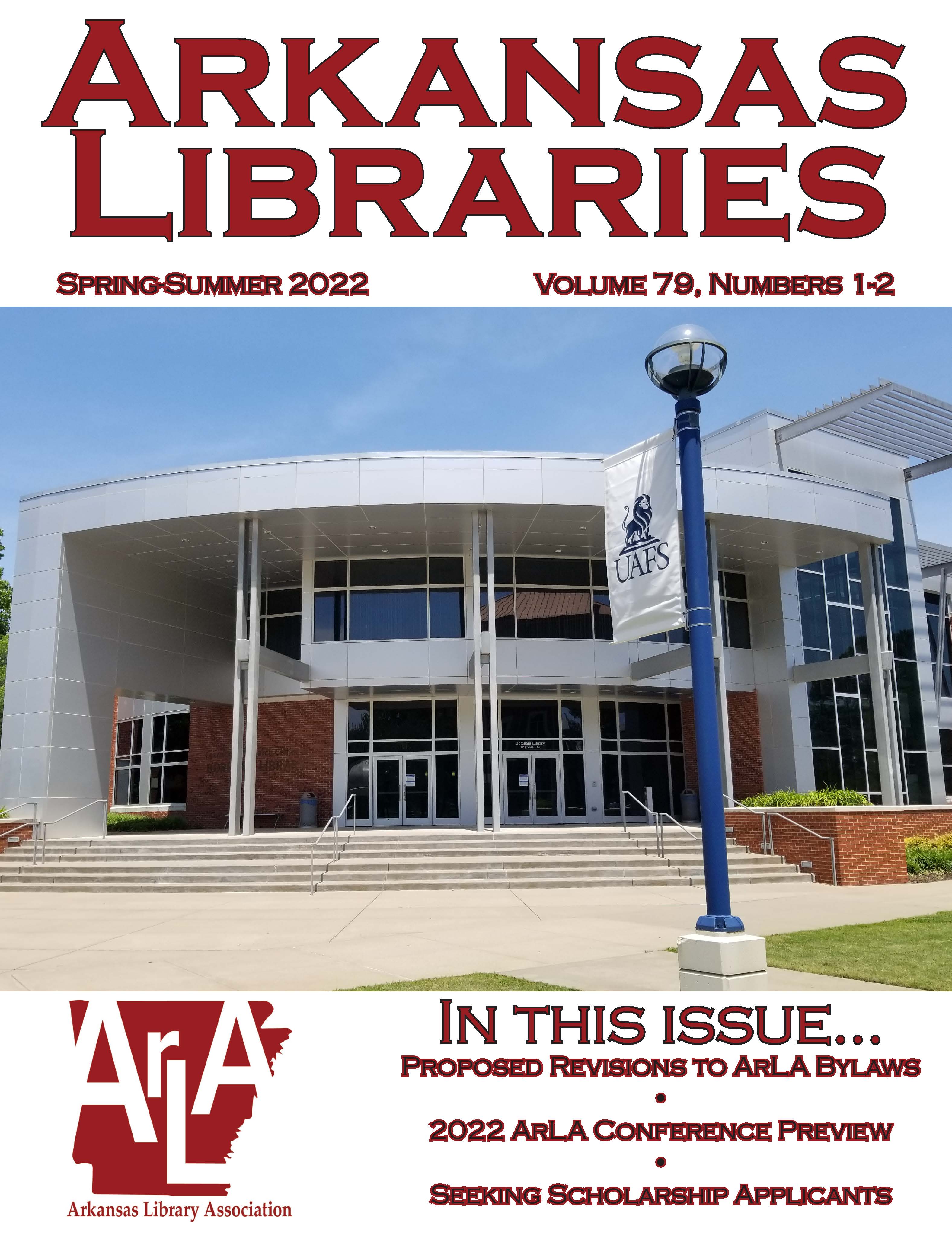 Arkansas Libraries: Spring/Summer 2022 cover and link